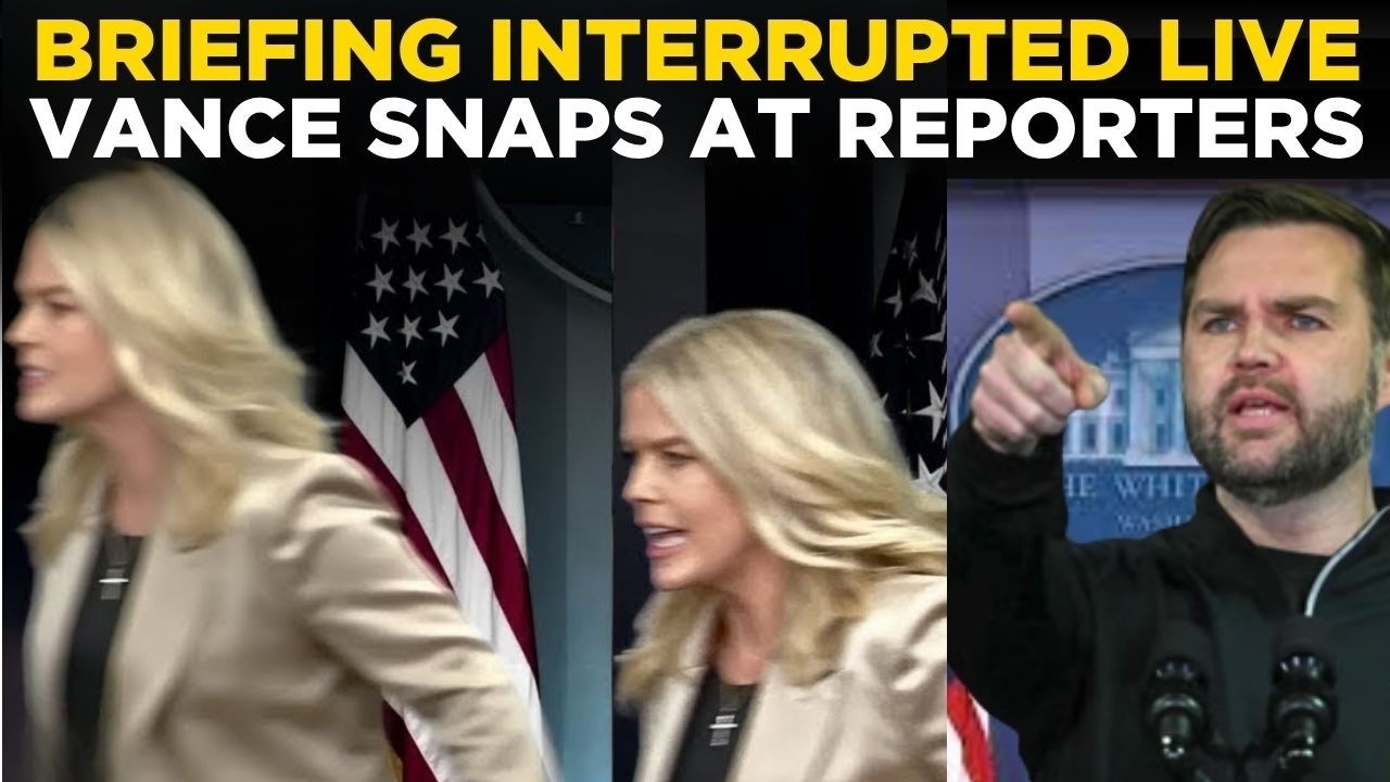 US NEWS LIVE: Vance Interrupts Karoline's Briefing, Heated Exchange Erupts | World News
