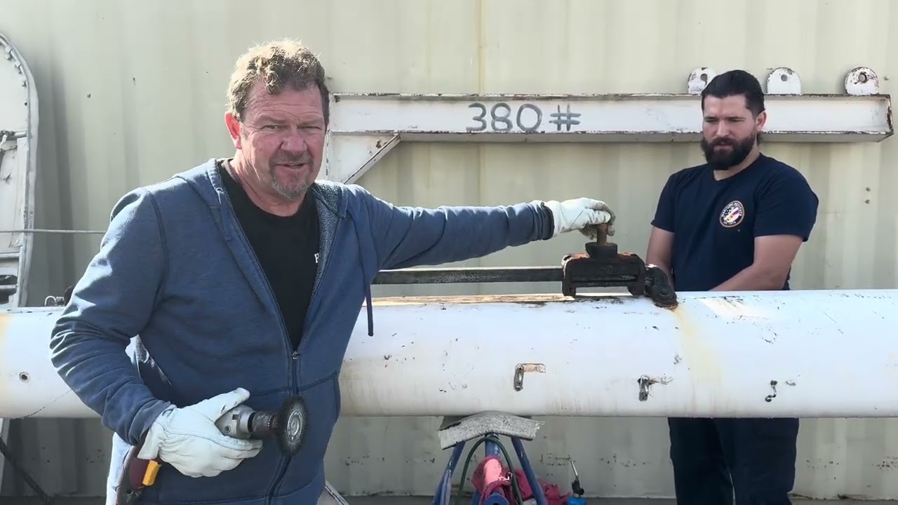 5th day at the yard- Paint, Shipworms, a Frozen Traveler & a New Sea Shanty