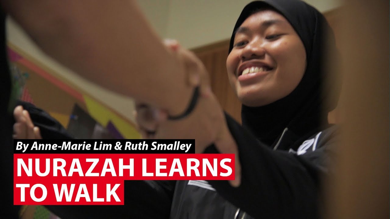 Nurazah Learns To Walk | CNA Insider