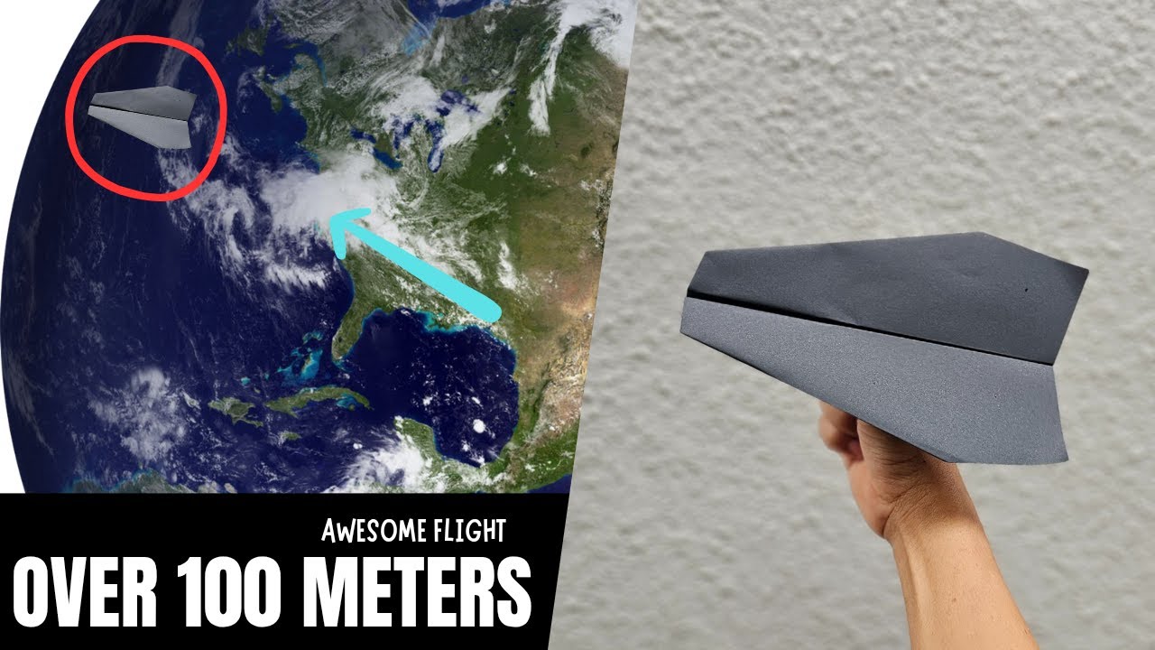 How to make a Paper airplane glider - BEST paper planes - origami Dragon paper plane - sky king