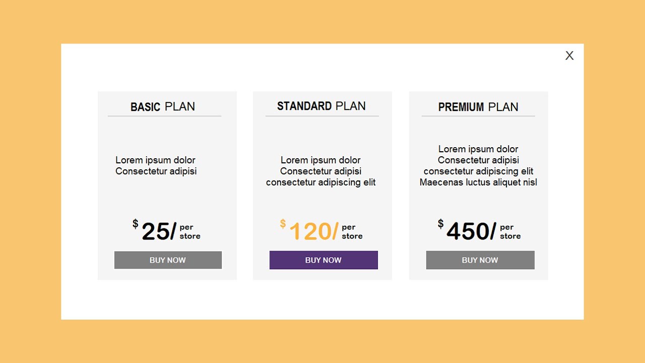 Timelapse Modern Pricing UI Design With C Sharp Visual Studio 2019