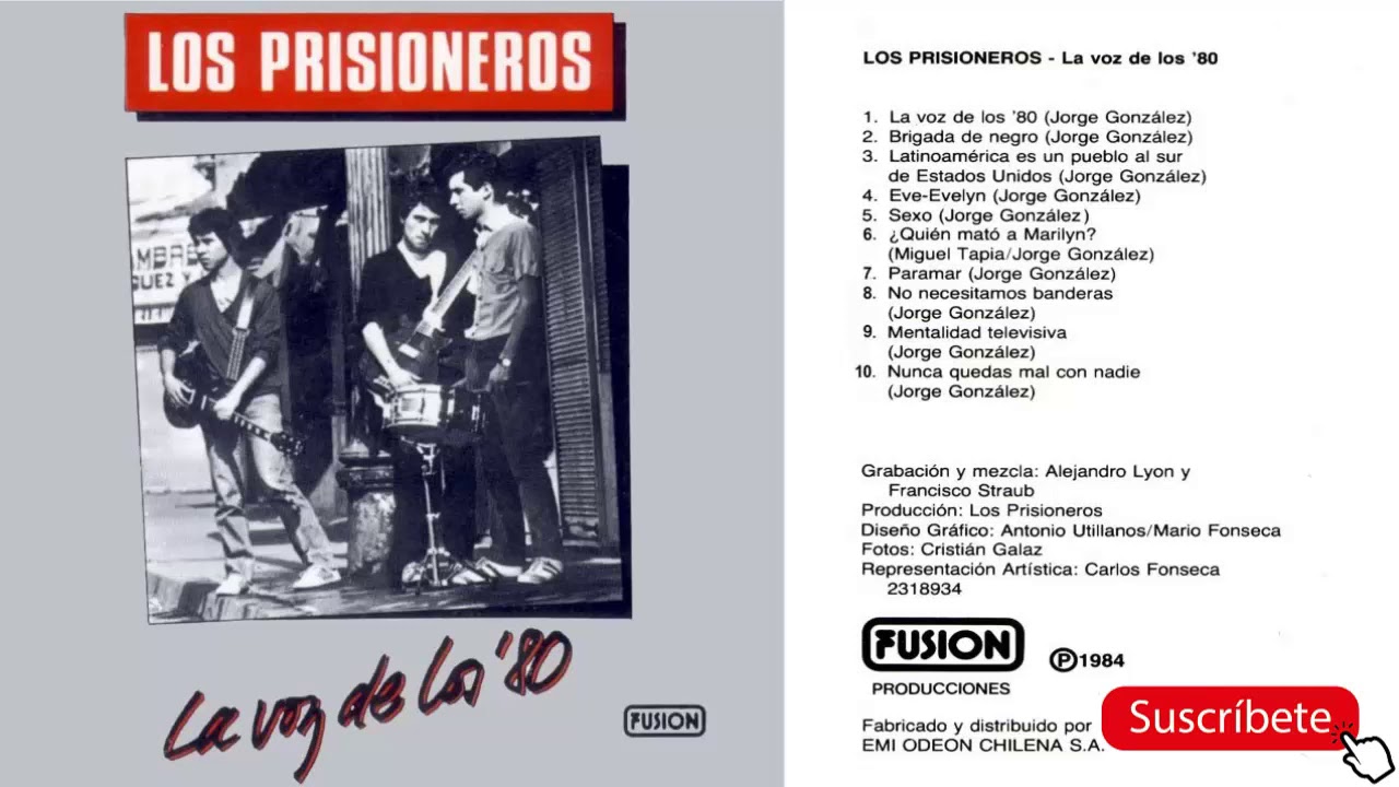 Los Prisioneros - Paramar V5 (Guitar Backing Track con Voz)