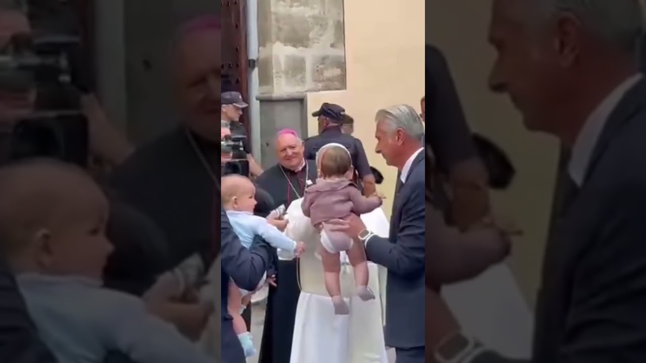 A Beautiful Moment: Pope Leo XIV Blesses a Baby! 🥺❤️ #shorts
