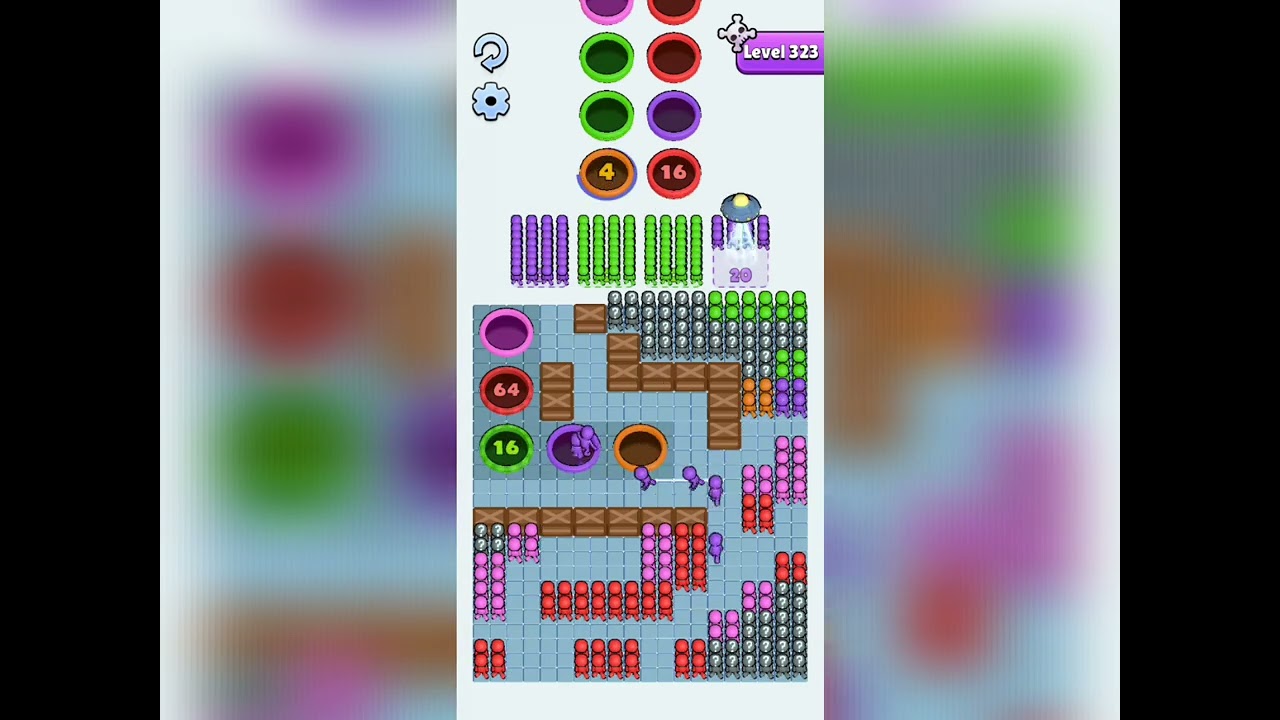 Hole People Level 323 Hard Walkthrough Solution