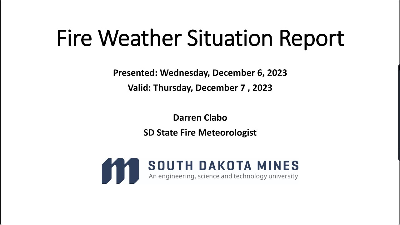 20231206 Wildfire Situation Report