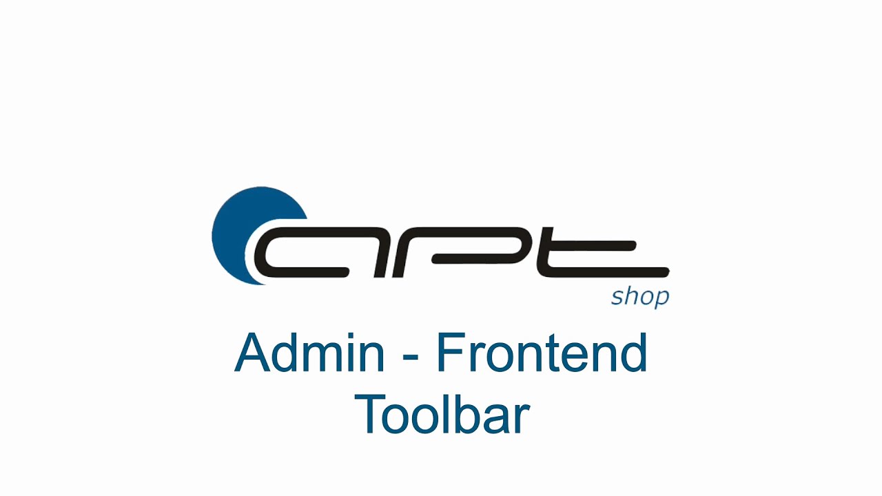Was ist die Admin-Frontend-Toolbar im apt-shop und wie erleichtert es meine Arbeit als Onlinehändler