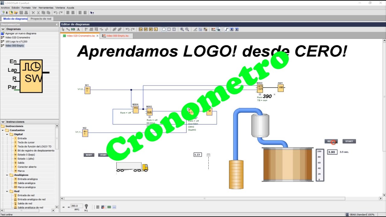Aprendamos LOGO! desde CERO!_020 Cronometro