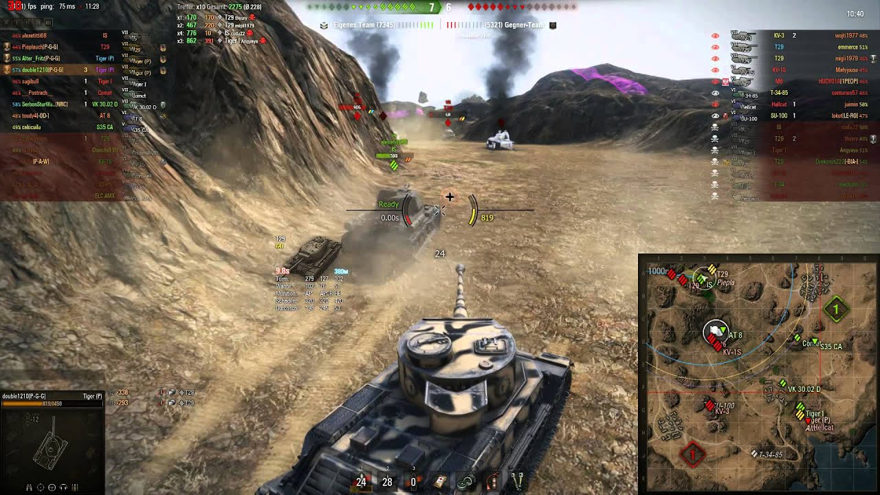 World of Tanks - Tiger (P) - Eye of the Tiger - Meisterhand double1210 #043