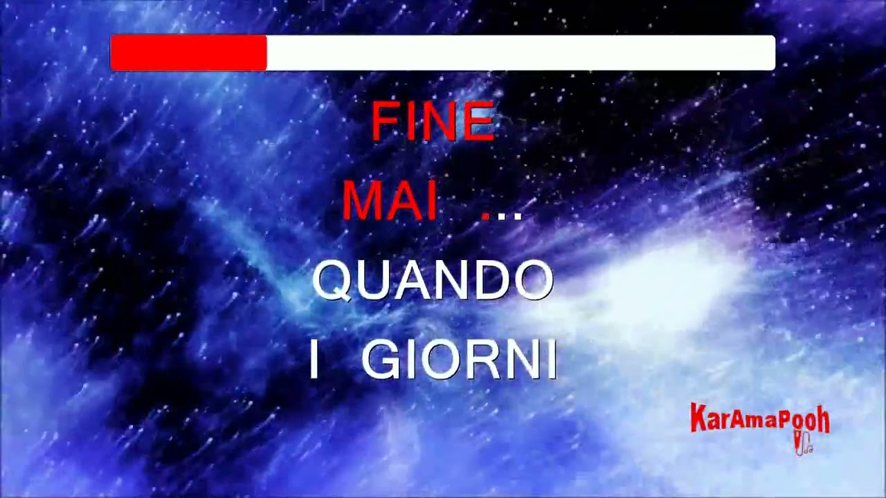 GIORNI INFINITI (LIVE) - KARAOKE POOH