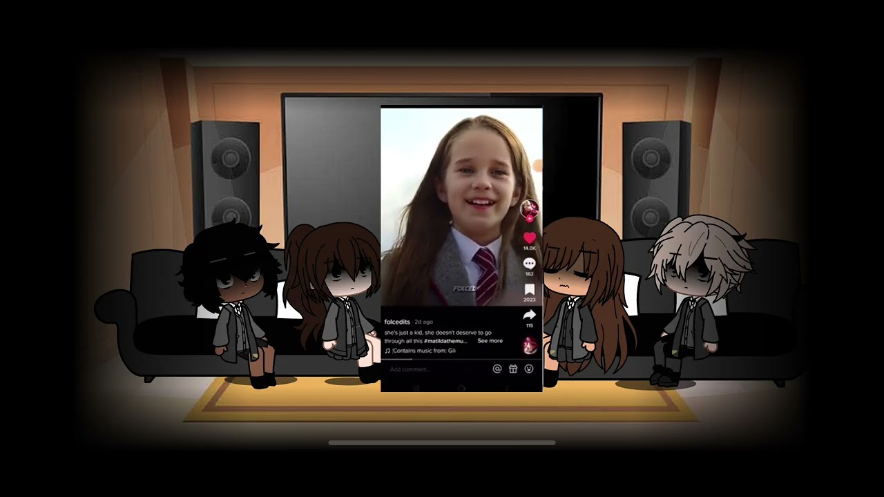 Matilda the musical react to Matilda (angst)
