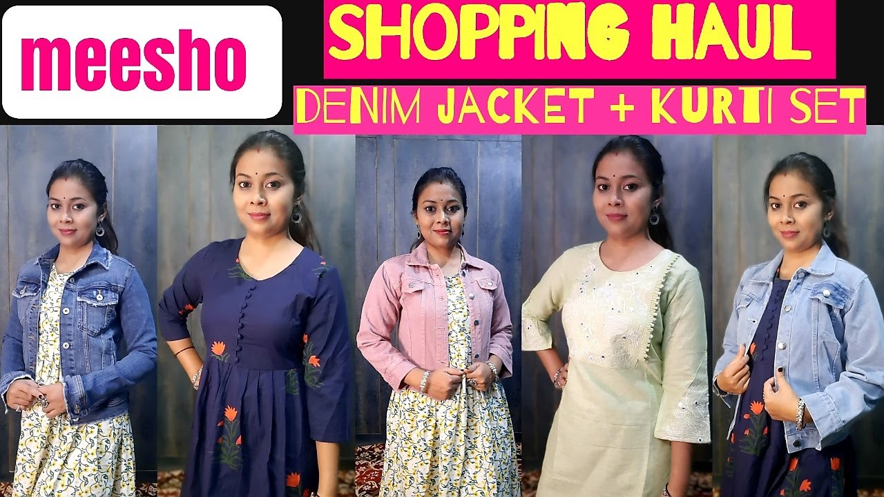 Huge Affordable Meesho Denim Jacket and Kurti Try On Haul | Under 600 | VIBRANT MANTRA