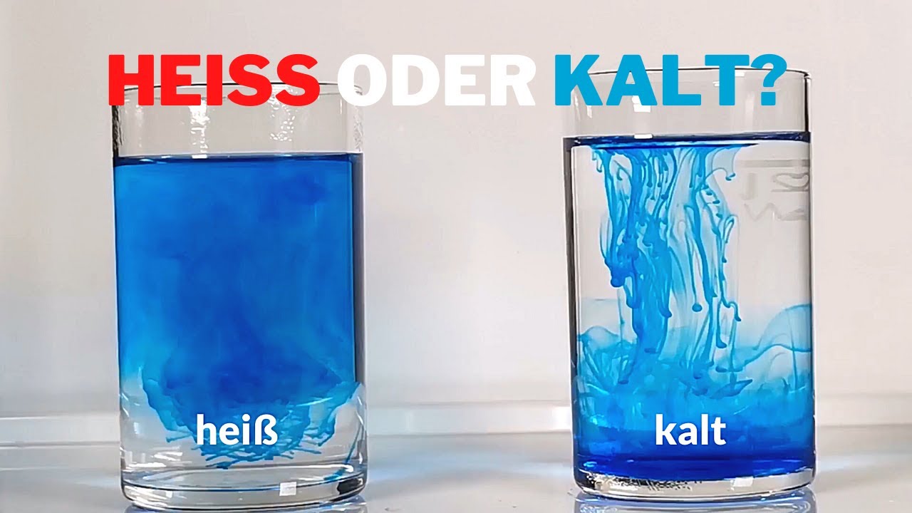 Heiß oder kalt – wo löst sich Zucker und Tinte schneller? Experiment zum Nachmachen