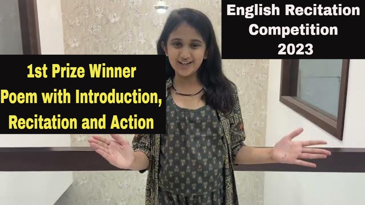 English Poem Recitation Competition || Prize winner poem for class6/class7