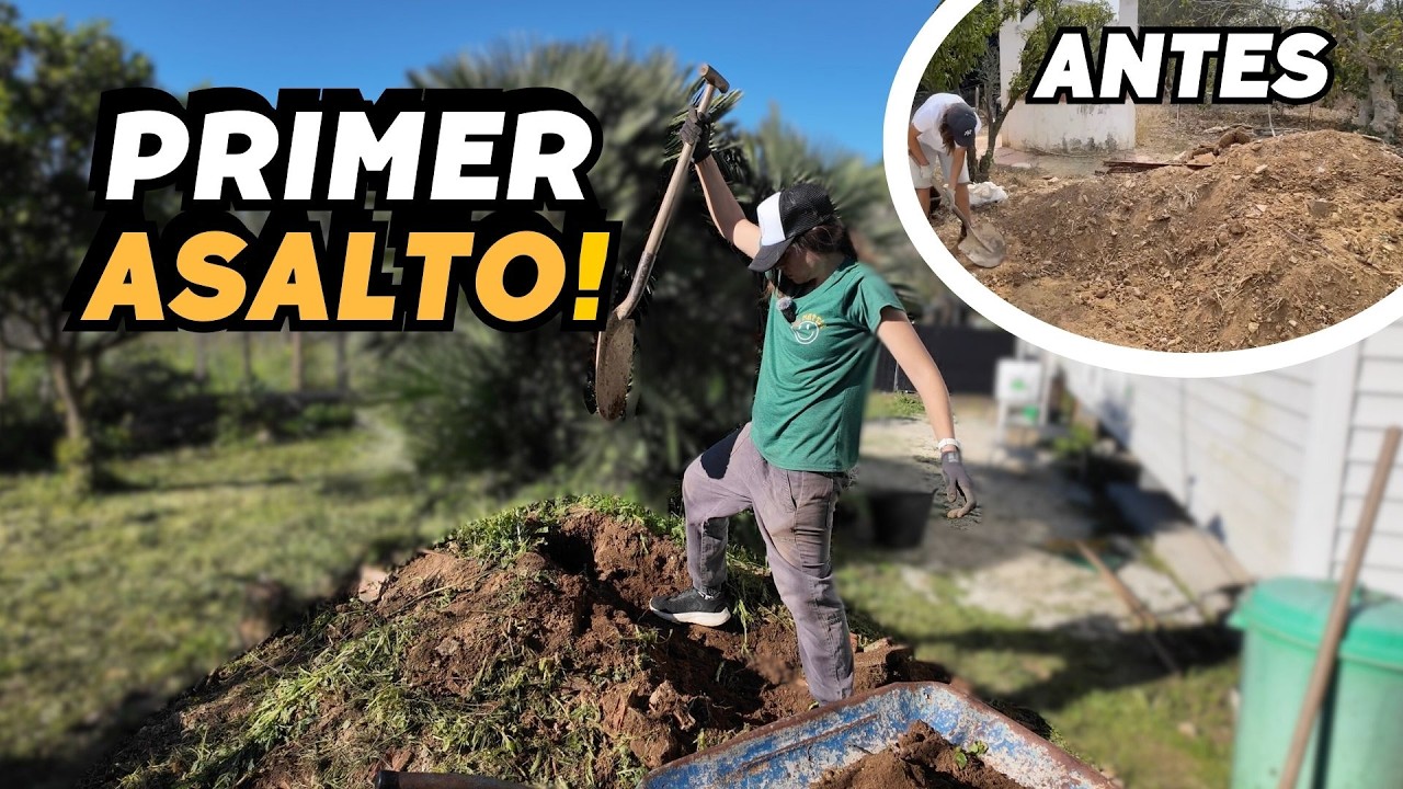 Me enfrento por fin a mi montaña de ESCOMBROS 🚜 El Everest de la finca.  Vlog278