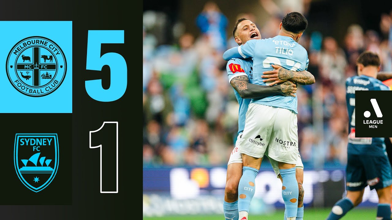ALM Highlights: City 5-1 Sydney FC | HUGE home win secures CHAMPIONS LEAGUE spot 🌟