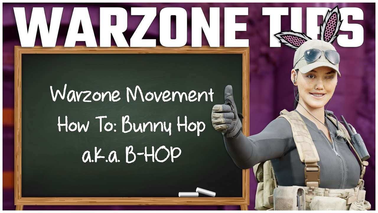 MOVEMENT LESSONS LEARNING TO BUNNY HOP [WARZONE TIPS IN REAL TIME]