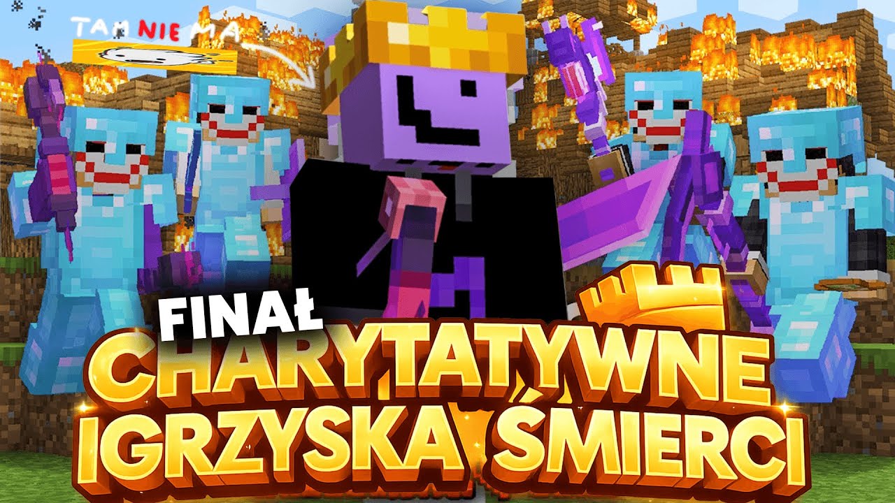 100 YOUTUBER&Oacute;W W CHARYTATYWNYM TURNIEJU IGRZYSK ŚMIERCI! - FINAŁ!