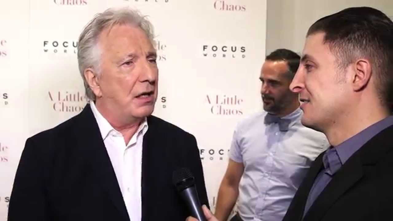 Alan Rickman At A Little Chaos NY Premiere