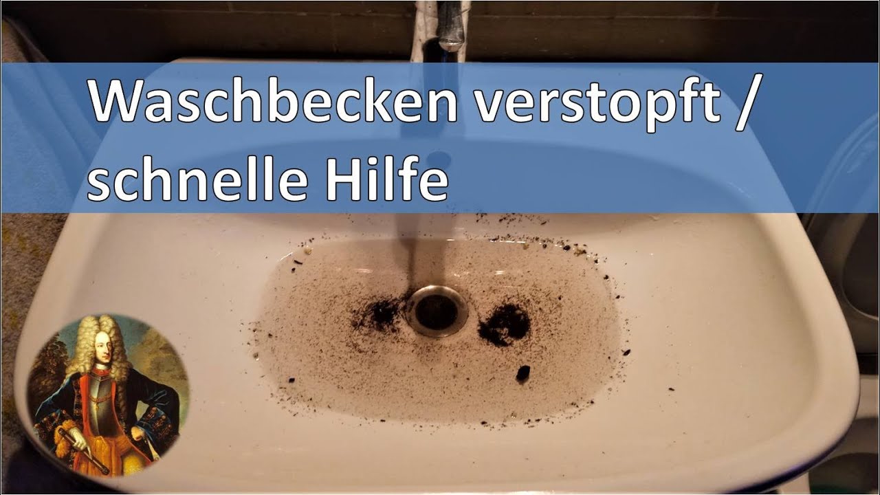 Waschbecken verstopft / schnelle Hilfe