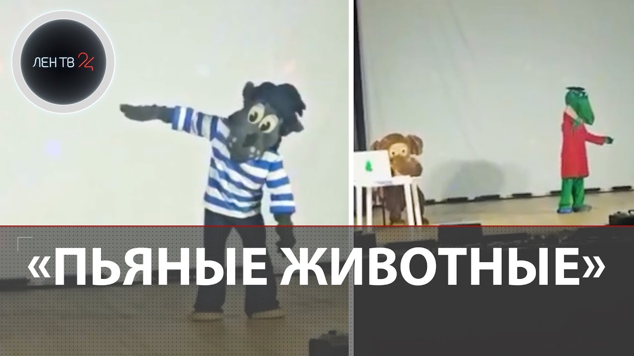 Пьяные Чебурашка и крокодил Гена | Театр ростовых кукол Мульткрафт зажег во Владимировской области