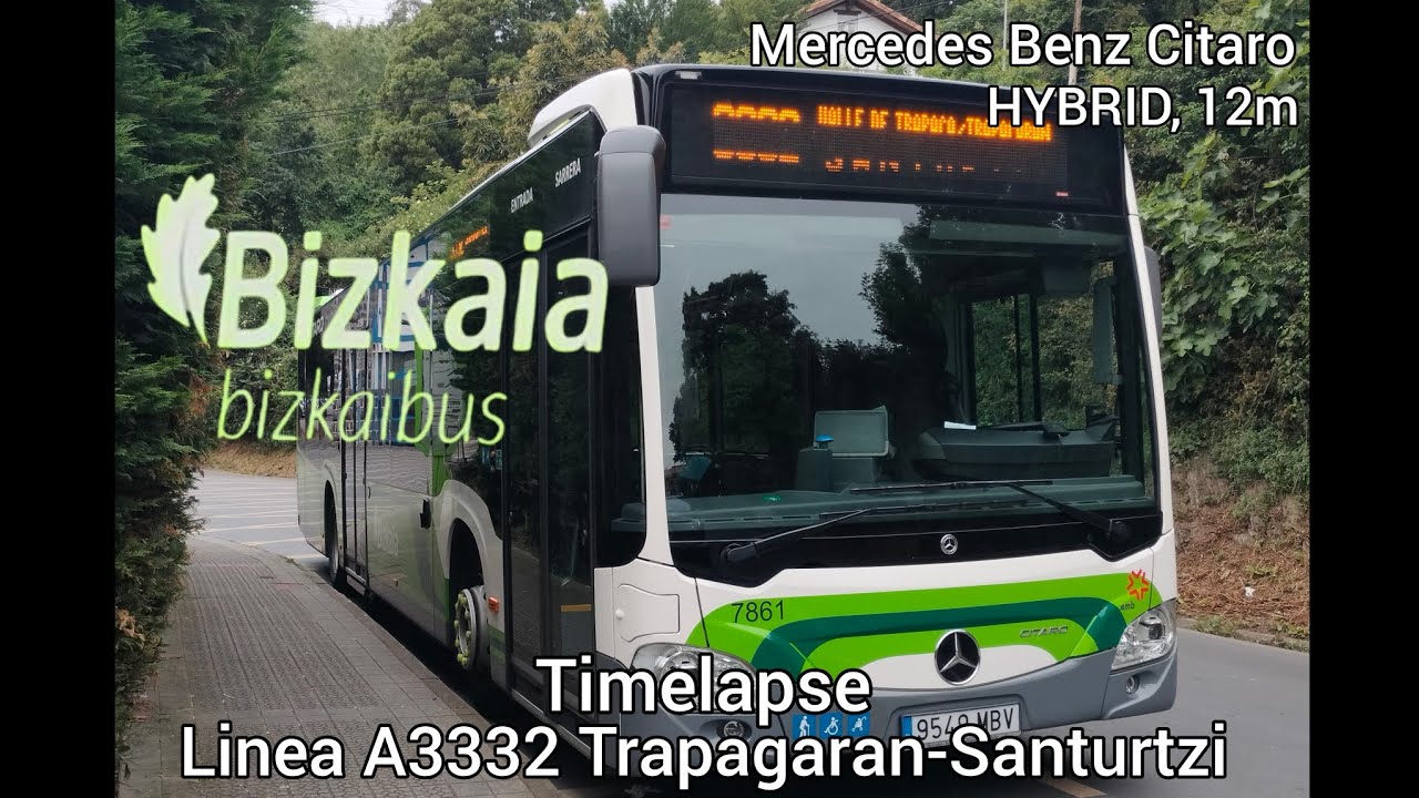 Bizkaibus - Timelapse Línea A3332 Trapagaran-Santurtzi