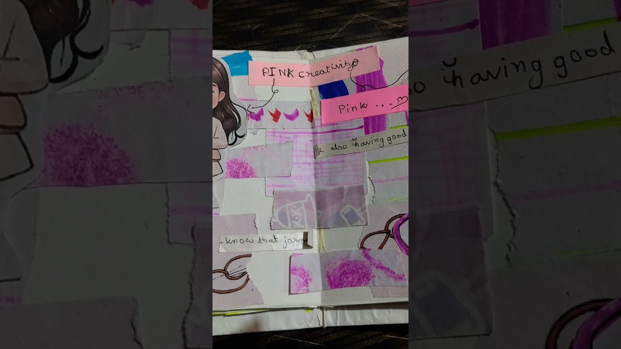 Pink jurnal My first video Check in my chennal "Anu's art wonder"