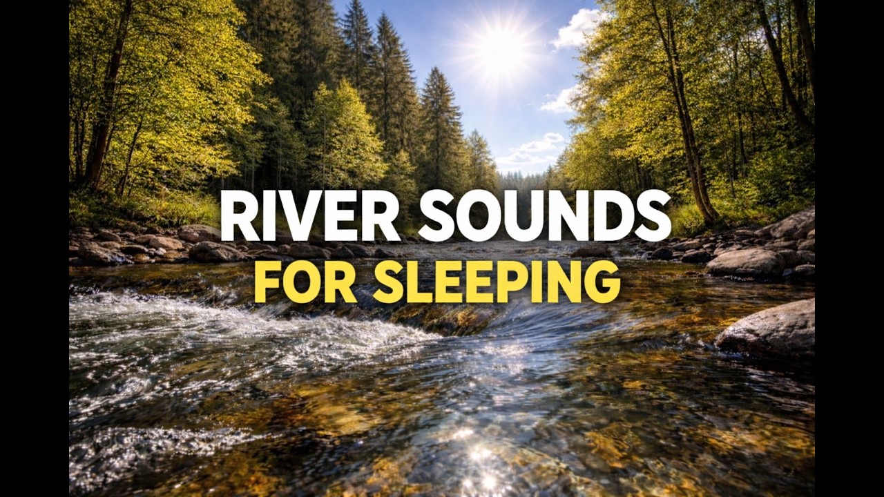 River sounds for sleep I NO ADS I #fallasleep #sleep #noads #river #sounds