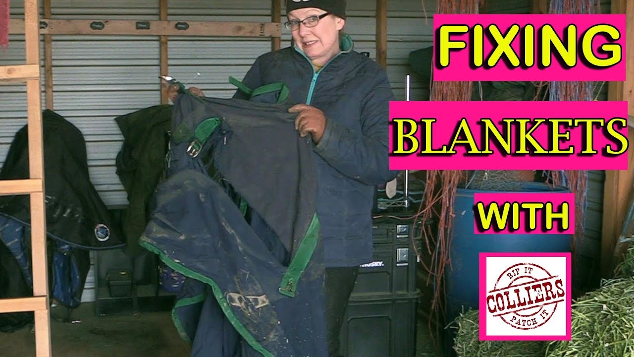 Repairing Horse Blankets With Collier's Patch Kit - And A Giveaway!