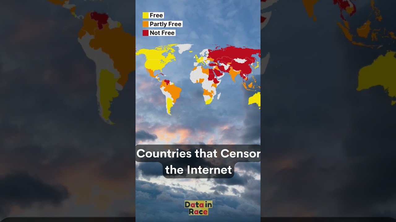 Countries that Censor the Internet 2024 #Internet #shortvideos #countries