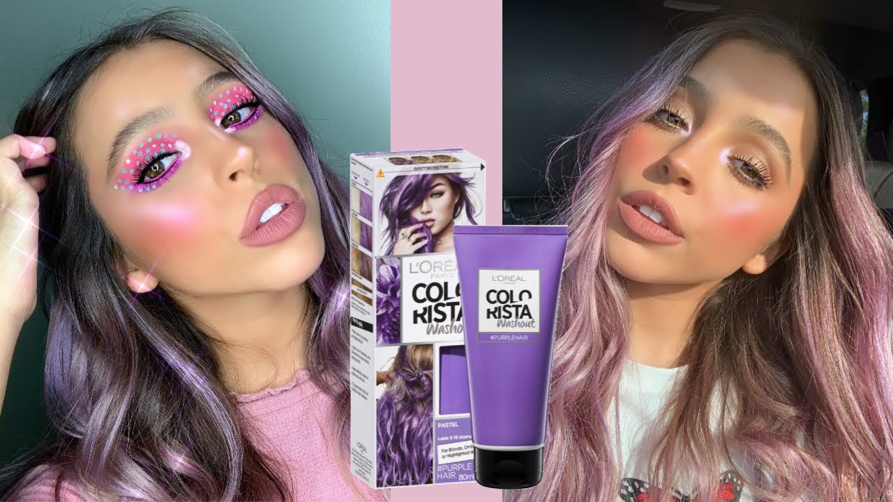 DYING MY HAIR PURPLE // L'Oreal Colorista review