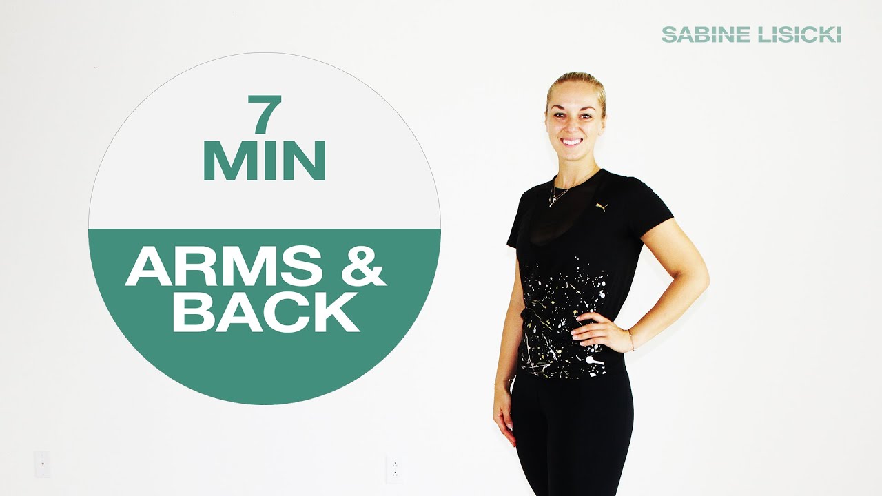 NEW   7 MIN Arms & Back WORKOUT // with Tennis Pro Sabine Lisicki