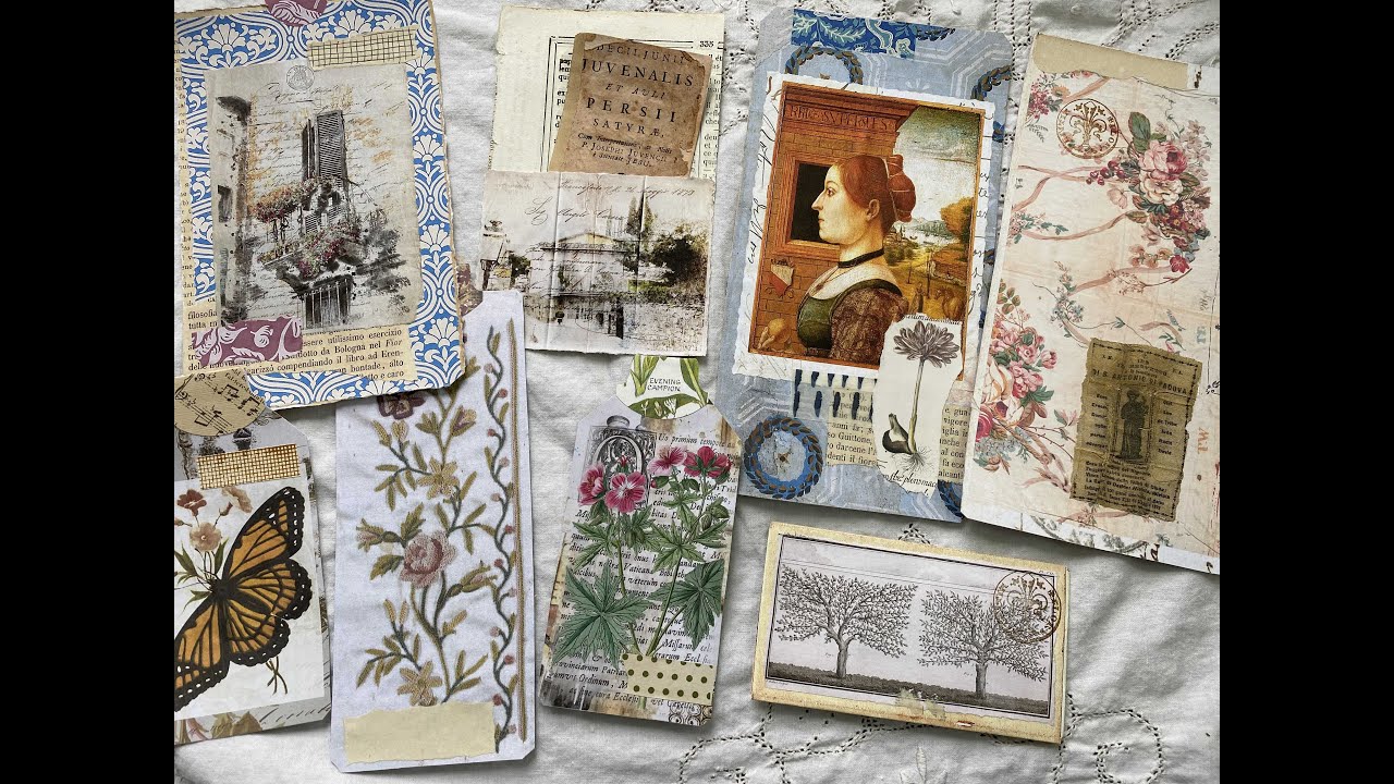 Craft with me | What's in my tray/basket? | random ephemera making