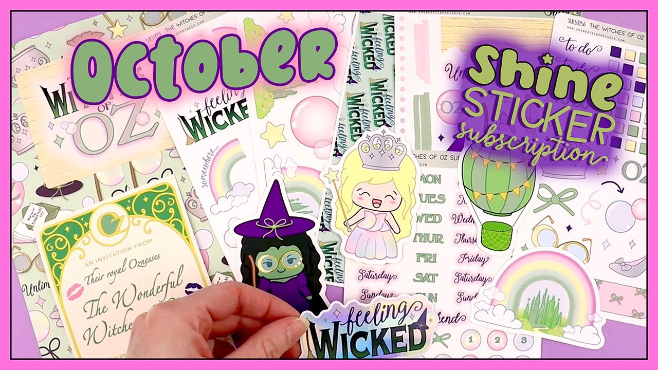 Подписка на стикер October Shine | Ведьмы страны Оз 💚🩷✨