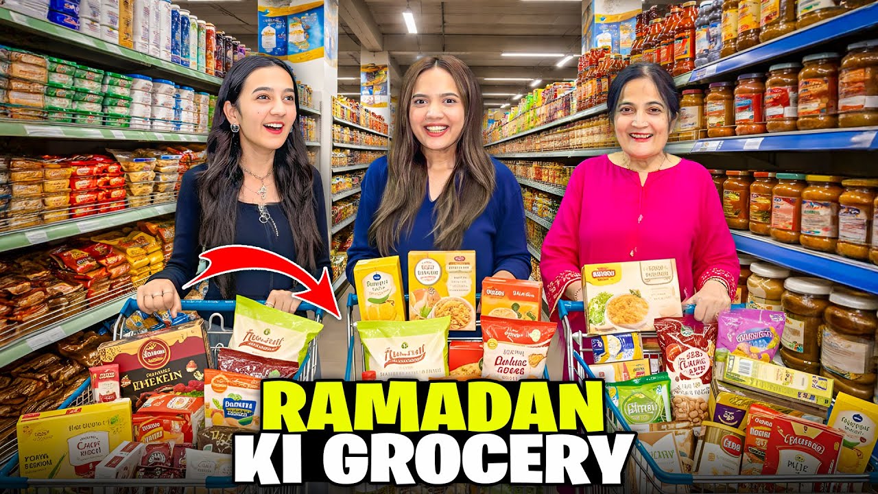 Ramadan Ki Tayyarian Start♥️😇|Grocery Shopping Karli🤩🛍️|Free Mein Noodles Mill Gayi🥰😍|Sistrology 