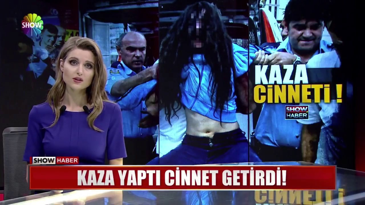 Genç kız kaza yaptı cinnet getirdi!