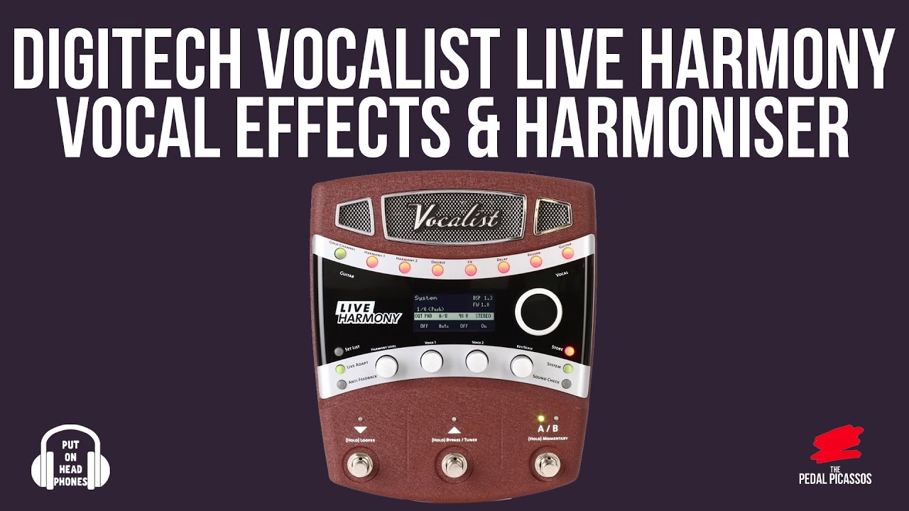 DIGITECH VOCALIST LIVE HARMONY VOCAL EFFECTS & HARMONISER