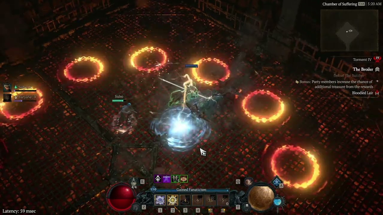 Diablo 4: VoH - Season 12 Softcore Torment 4 Bloodied Lair Boss Sigil (The Butcher)