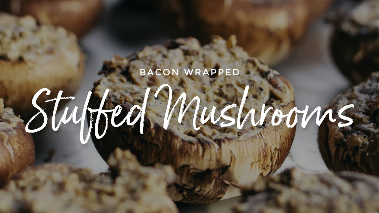 Bacon Wrapped Stuffed Mushrooms