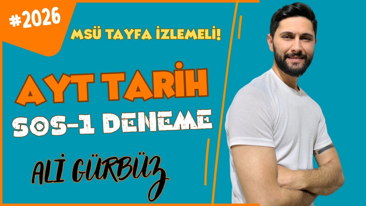 MS&Uuml; ve EA Tayfa İ&ccedil;in  / AYT Sosyal Bilimler-1 Testi / YKS 2026