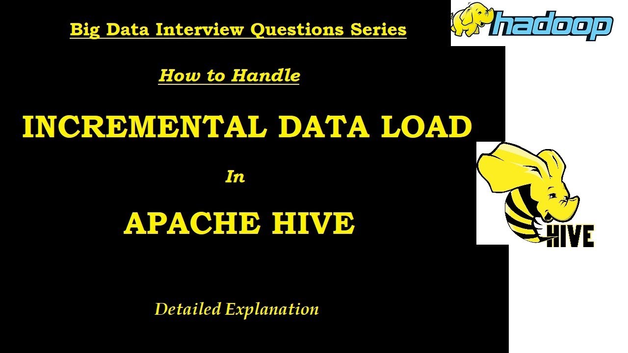 Incremental Data Load in Hive | Big data interview questions