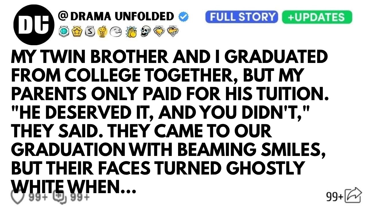 My Parents Paid For My Brother's College But Not Mine. At Graduation, Their Faces Went Pale When…