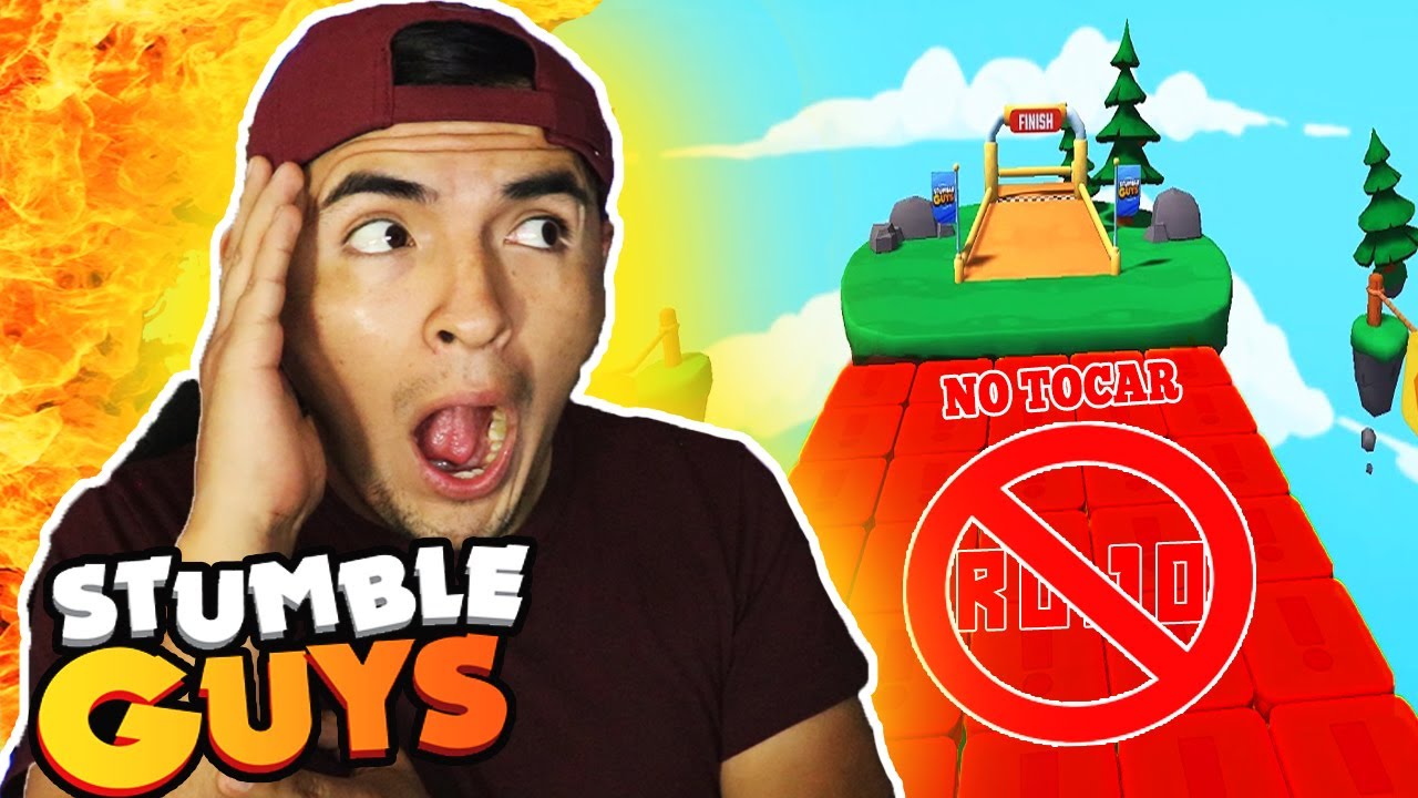 PROHIBIDO TOCAR el COLOR ROJO en STUMBLE GUYS 😱*RETO EXTREMO*
