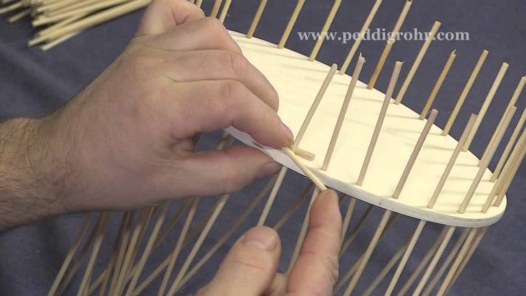 Ausschnitt aus Workshop für Peddigrohrkorb