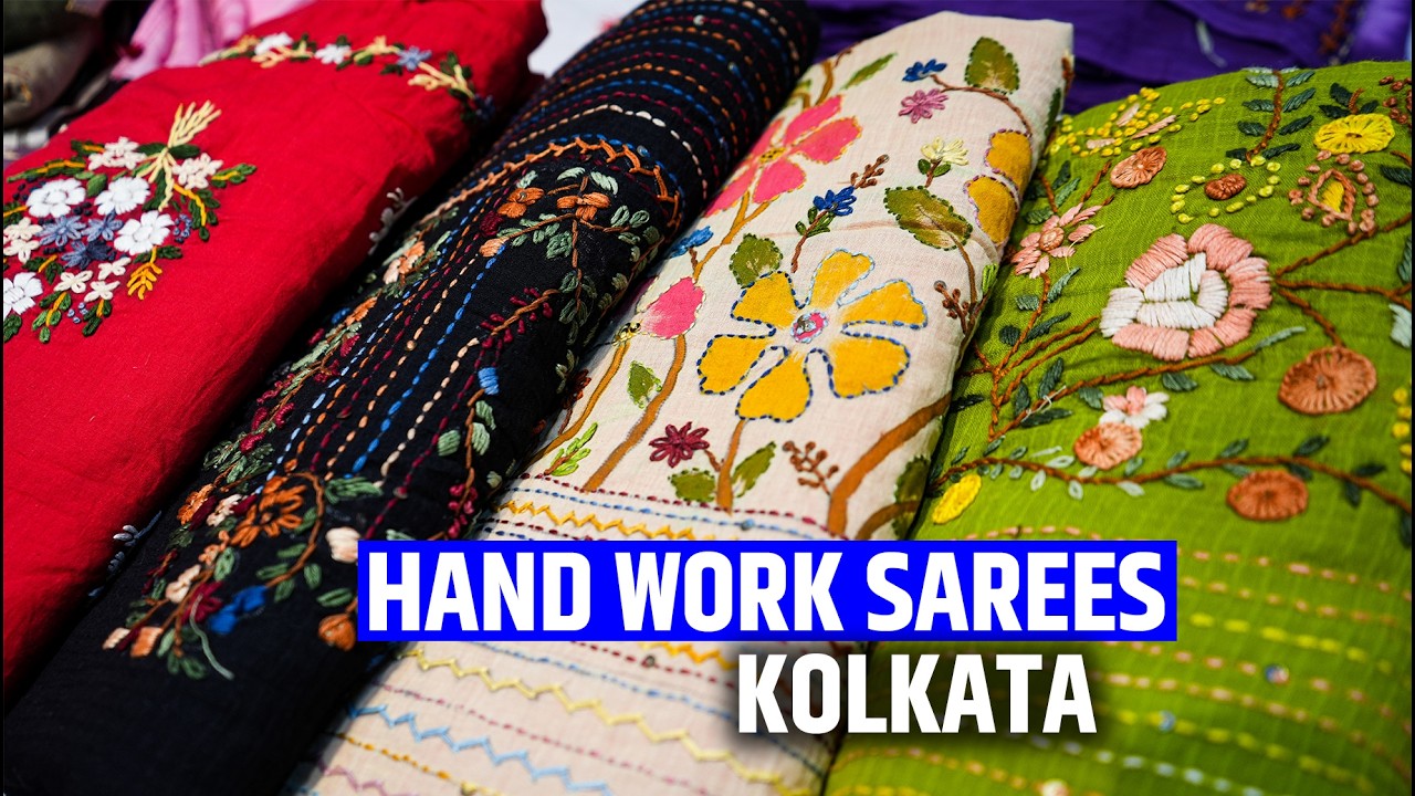 Budget Hand Worked, Hand Crafted Sarees Manufacturer in Kolkata, Barabazar