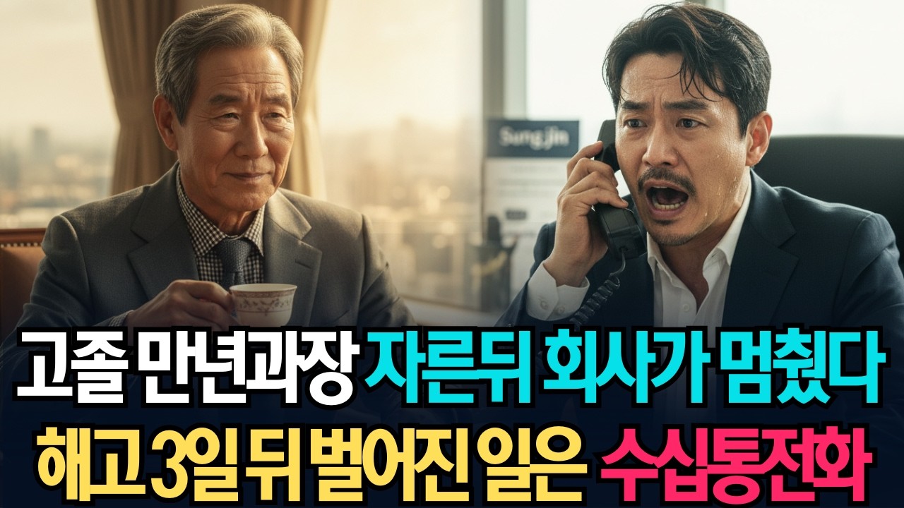 고졸이라며 무시하고 자르더니..