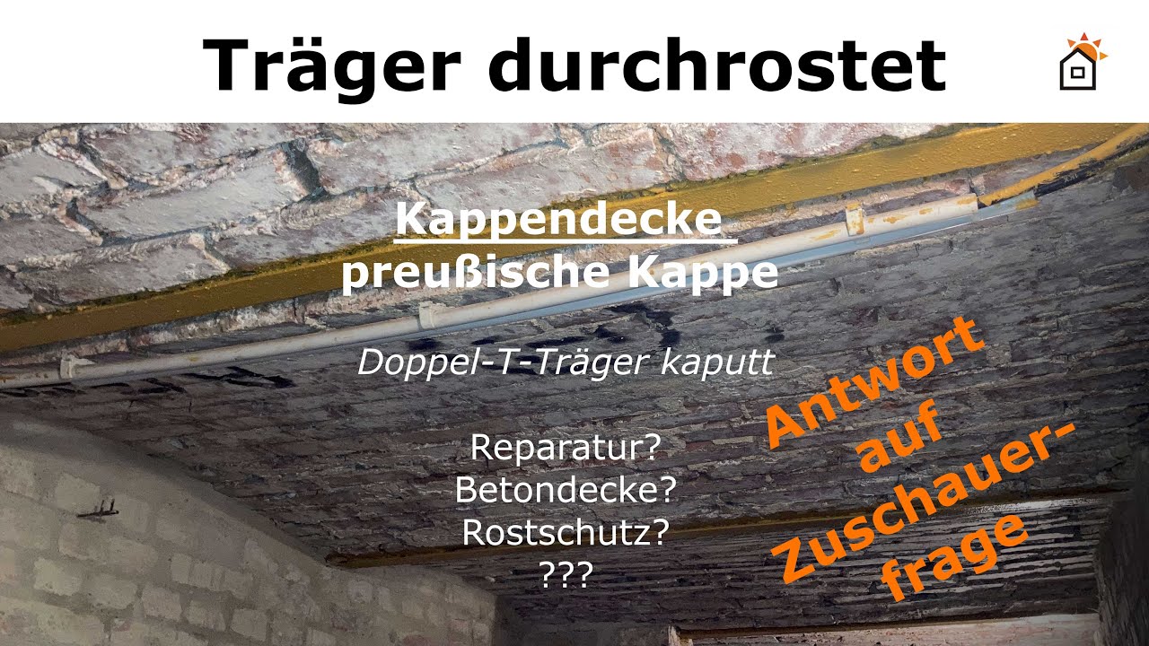 Preußische Kappe - verrosteter Doppel-T-Träger