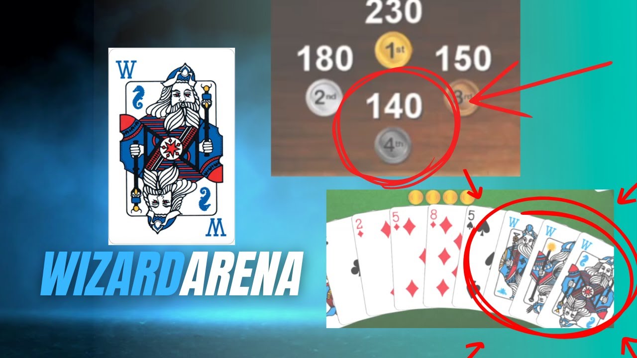 What an Insane Comeback?!  Wizard Card Game Strategy -High Level Strategy - How to play