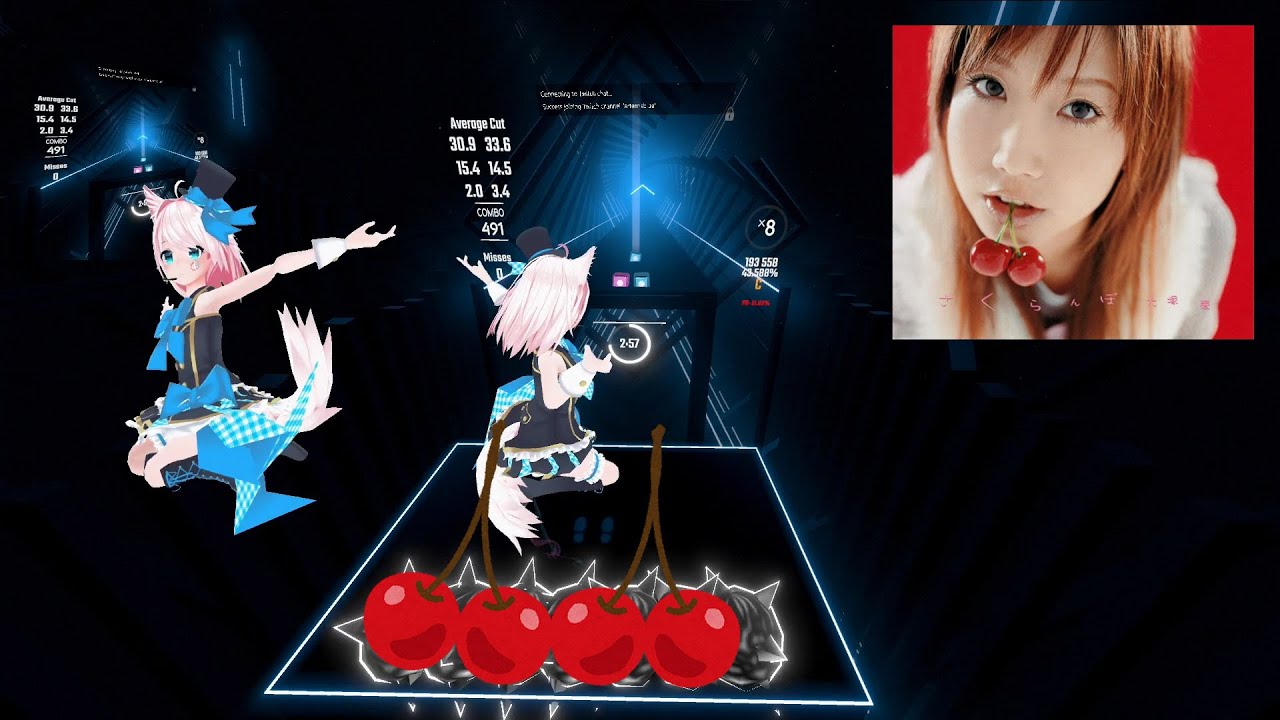 [Beat Saber] Ai Otsuka  - Sakuranbo (Feet saber mod)