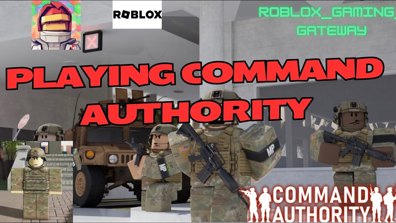PLAYING the NEW game Command Authority Military Roleplay!!
