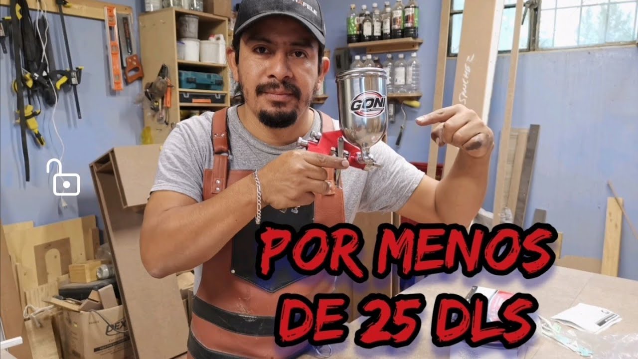 Como pintar con una pistola de gravedad marca goni